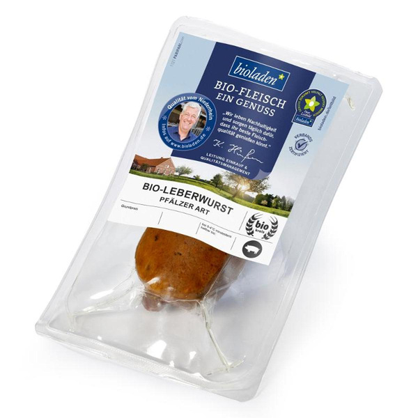 Produktfoto zu Leberwurst vom Schwein Pfälzer Art 180g bioladen