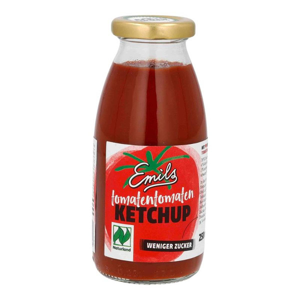 Produktfoto zu Tomatentomaten Ketchup 250 ml Emils Bio-Manufaktur