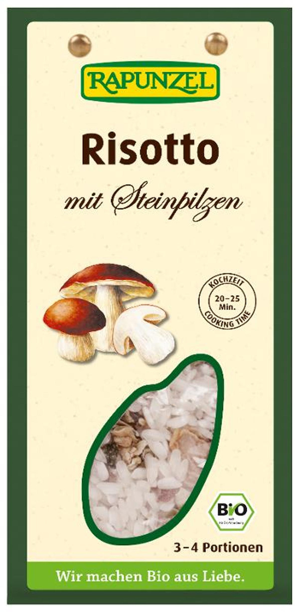 Produktfoto zu Risotto mit Steinpilzen 250g Rapunzel