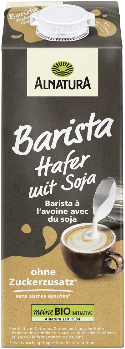 Produktfoto zu Barista Hafer mit Soja 1 l Alnatura