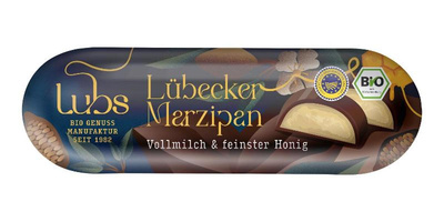 Produktfoto zu Marzipanbrot Vollmilch Schokolade 50g Lubs