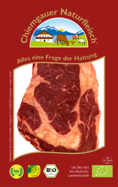 Produktfoto zu Entrecôte-Steak ca. 400g Chiemgauer Naturfleisch