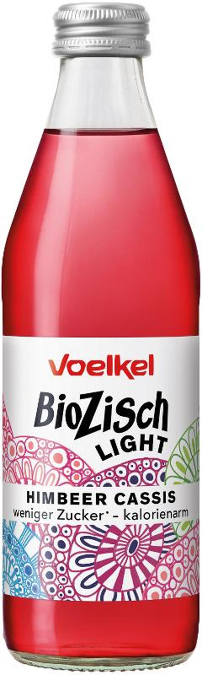 Produktfoto zu BioZisch light Himbeere Cassis 0,33l Voelkel