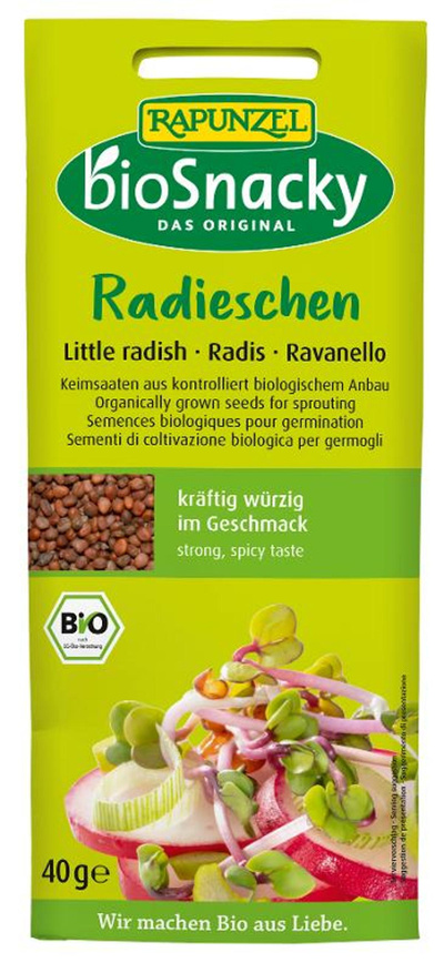 Produktfoto zu Keimsaat Radieschen 40g bioSnacky Rapunzel