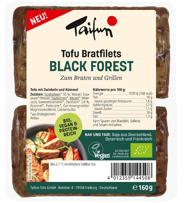 Produktfoto zu Bratfilets Black Forest 160g Taifun