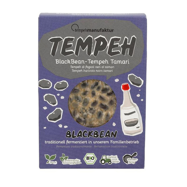 Produktfoto zu VPE Tempeh Black Bean Tamari 6x200g tempehmanufaktur