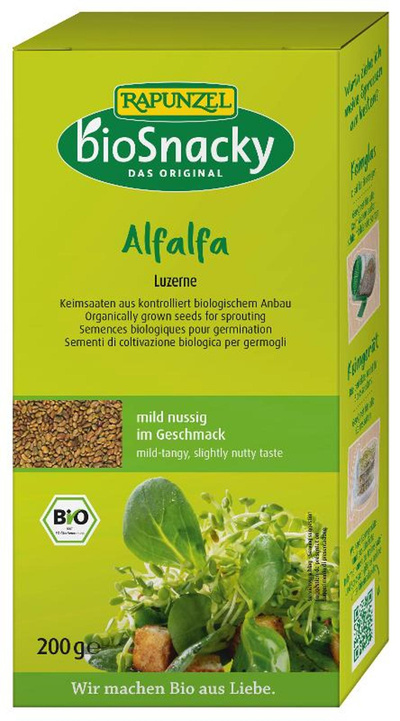 Produktfoto zu Keimsaat Alfalfa Luzerne 200g bioSnacky Rapunzel