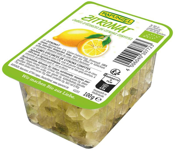 Produktfoto zu Zitronat gewürfelt 100g Rapunzel