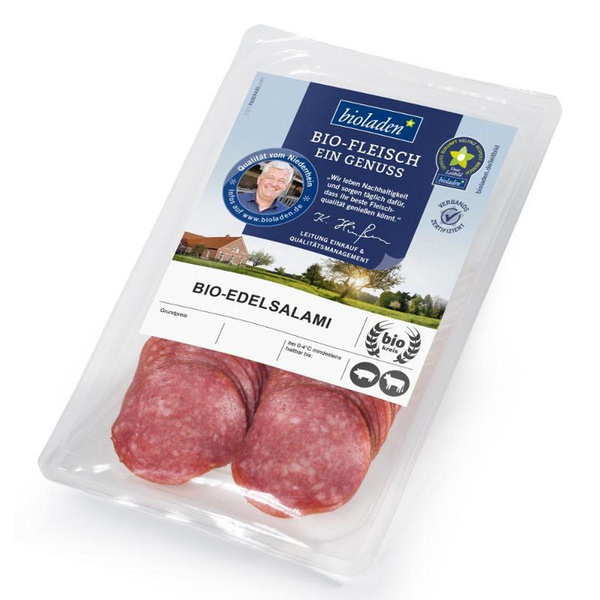 Produktfoto zu Edelsalami geschnitten 80g bioladen