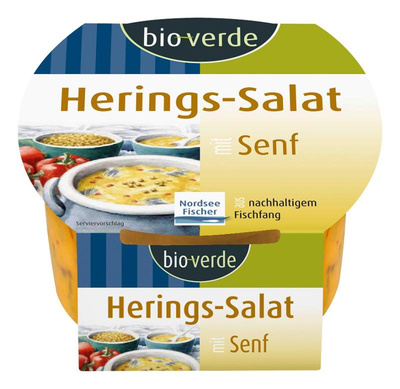Produktfoto zu Küstenfischer Hering in Senf-Marinade 150g bio-verde