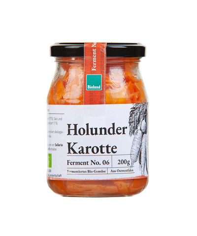 Produktfoto zu Holunder Karotte Ferment 200g Schnelles Grünzeug OWL