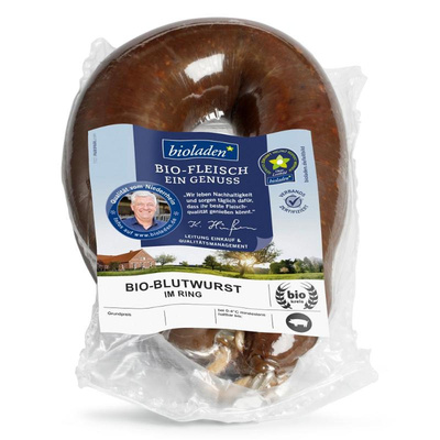 Produktfoto zu Blutwurst im Ring 700g bioladen