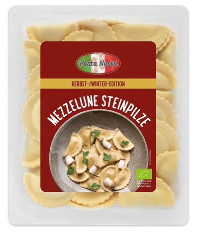 Produktfoto zu Mezzelune Steinpilze 250g Pasta Nuova