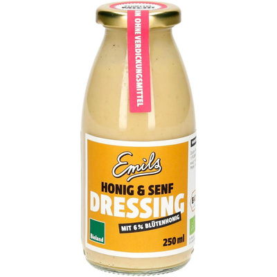 Produktfoto zu Honig Senf Dressing 250 ml Emils Bio-Manufaktur