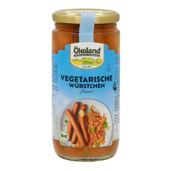 Produktfoto zu VPE Vegetarische Würstchen "pikant" 6x380g Ökoland