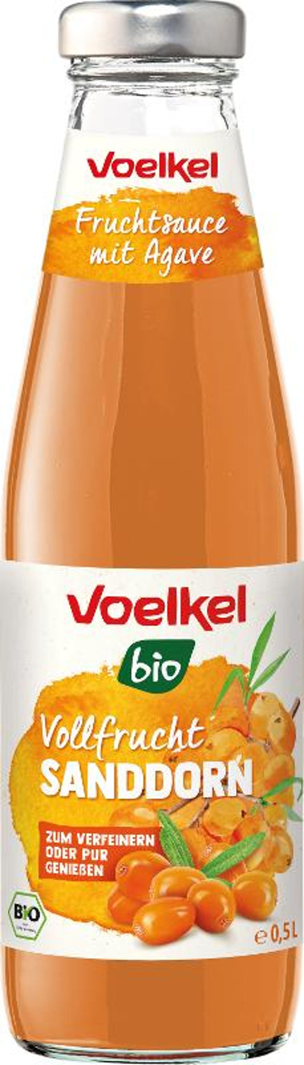 Produktfoto zu VPE Vollfrucht Sanddorn 6x0,5 l Voelkel