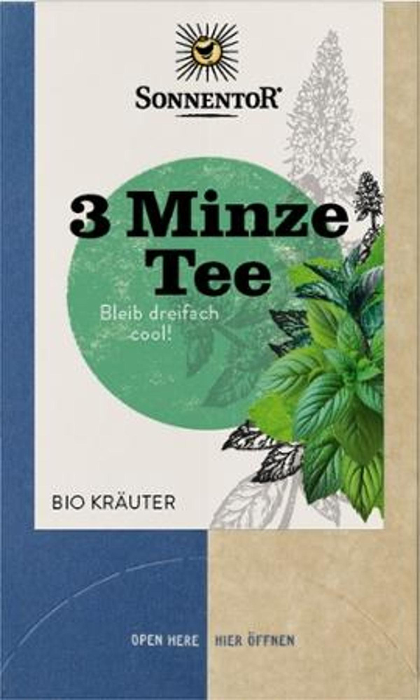 Produktfoto zu 3 Minze Tee 21,6g Sonnentor