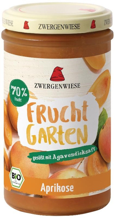 Produktfoto zu Fruchtgarten Fruchtaufstrich 70% Aprikose 225g Zwergenwiese