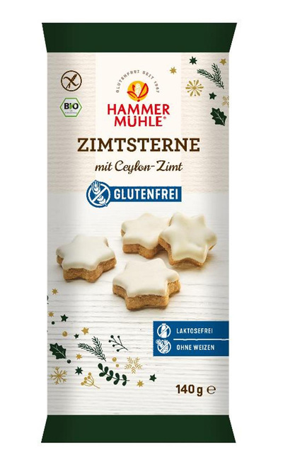 Produktfoto zu Zimtsterne glutenfrei 140g Hammermühle