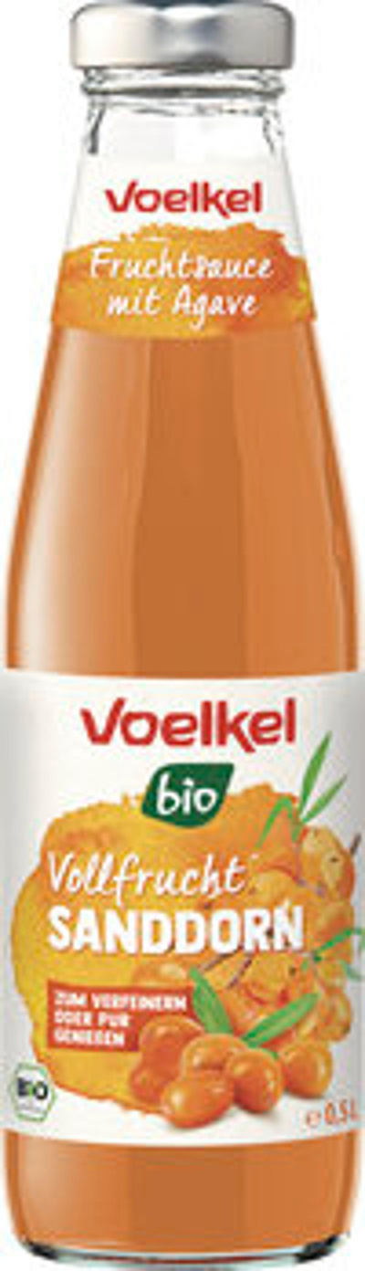 Produktfoto zu VPE Vollfrucht Sanddorn 6x0,5 l Voelkel