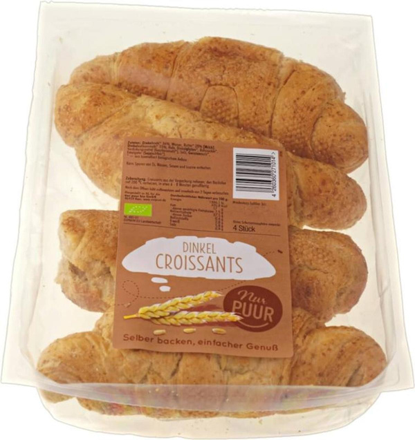 Produktfoto zu Dinkel Croissants 4x50g nur Puur