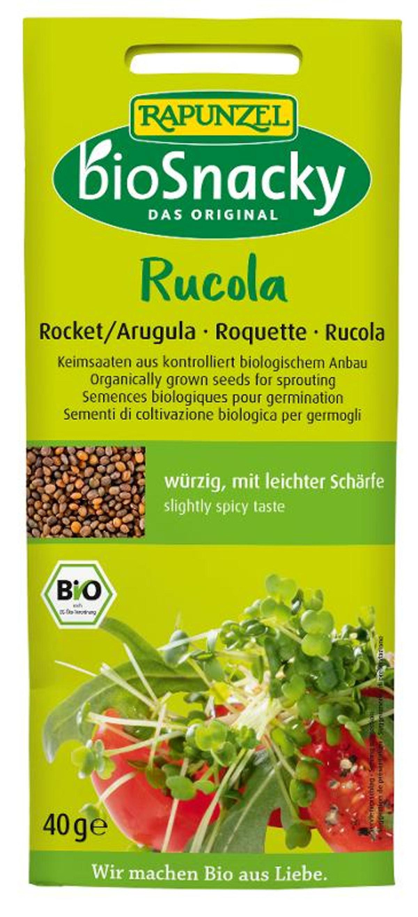 Produktfoto zu Keimsaat Rucola 40g bioSnacky Rapunzel