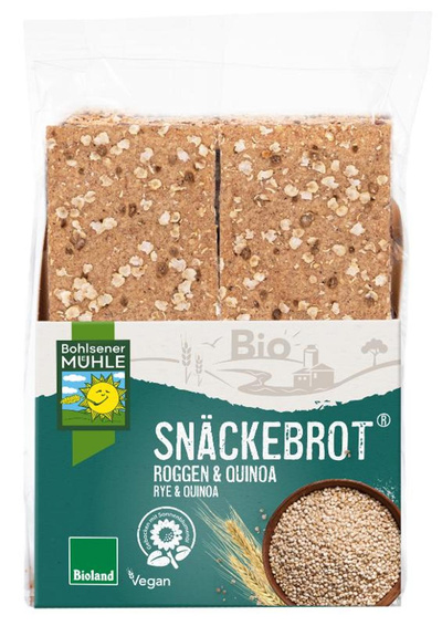 Produktfoto zu VPE Snäckebrot Roggen Quinoa 8x200g Bohlsener Mühle