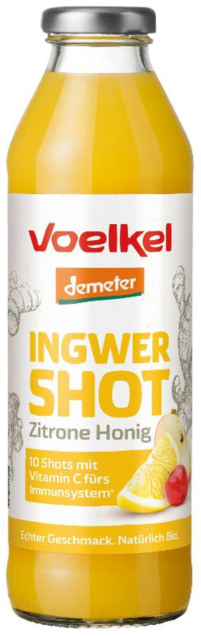Produktfoto zu Ingwer Zitrone Honig Shot 0,5l Voelkel