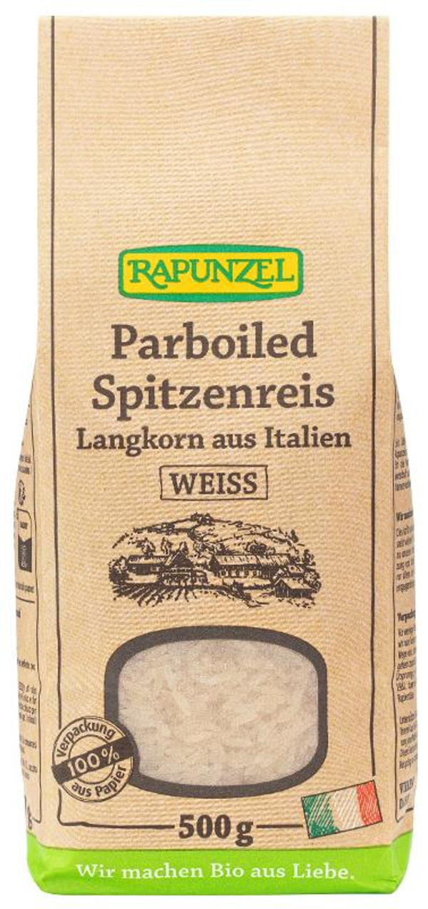 Produktfoto zu Parboiled Spitzenreis Langkorn weiß 500g Rapunzel