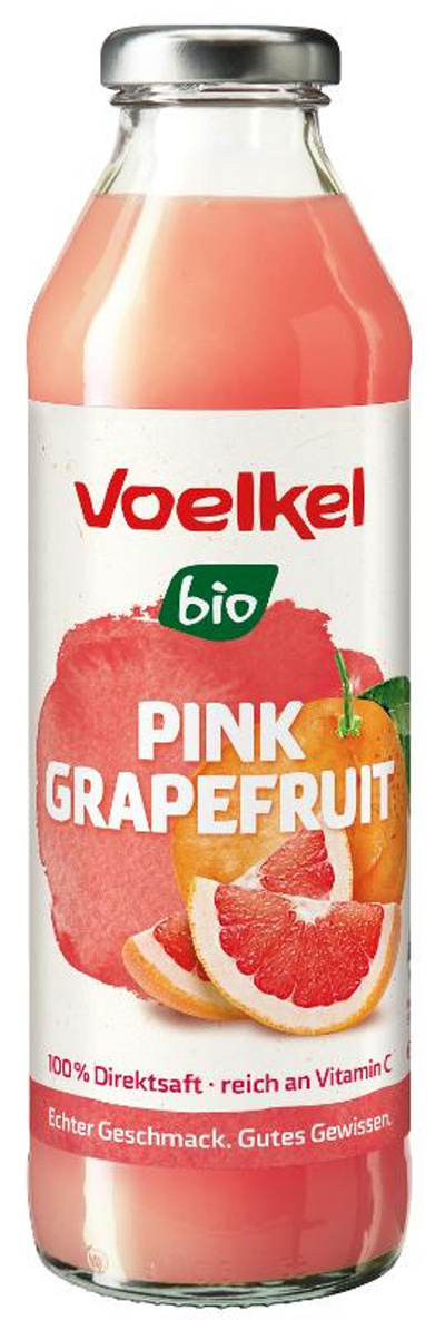 Produktfoto zu VPE Pink Grapefruitsaft 8x0,5l Voelkel