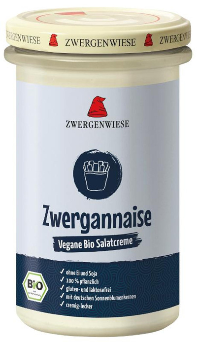 Produktfoto zu Zwergannaise vegane Salatcreme 230ml Zwergenwiese