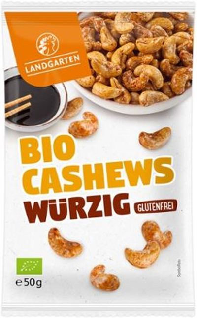 Produktfoto zu VPE Tamari Cashews 10x50g Landgarten