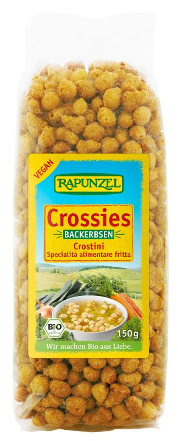 Produktfoto zu VPE Backerbsen (Crossies)  9x150g Rapunzel