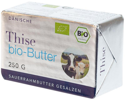 Produktfoto zu Dänische Butter gesalzen 250g Thise Mejeri