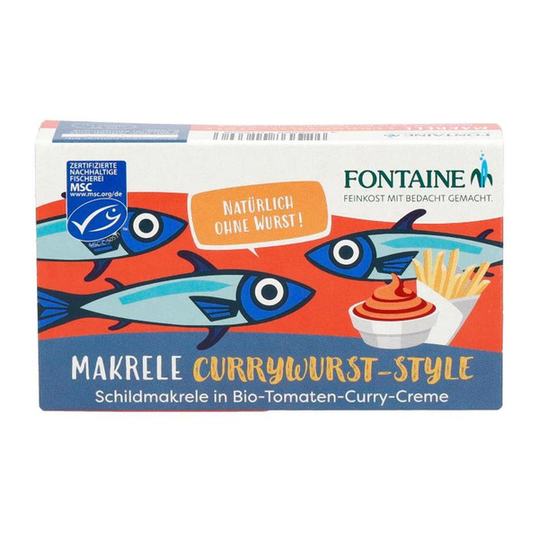 Produktfoto zu Makrele Currywurst Style 125g Fontaine