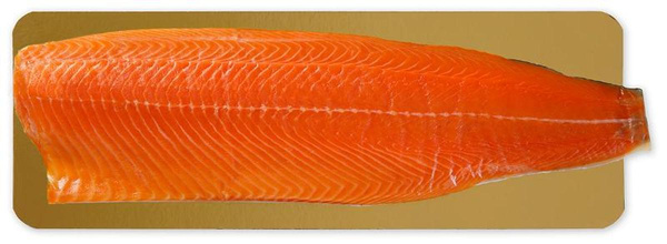 Produktfoto zu Lachs ganze Seite (roh & ungeschniten) ca. 1 kg Bio Mare