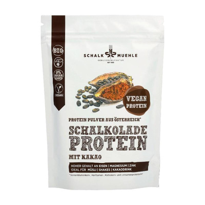 Produktfoto zu Veganes Schokoladen Protein Pulver 250g Schallk Mühle