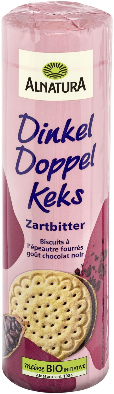 Produktfoto zu Dinkel Doppelkeks Zartitter 330g Alnatura