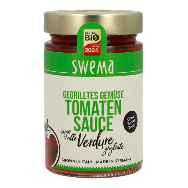 Produktfoto zu Tomatensauce gegrilltes Gemüse 300g SweMa