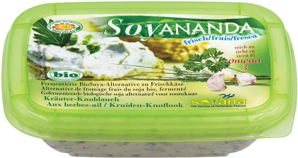 Produktfoto zu Soya- Rahmfrischkäse Kräuter 140g Soyananda laktosefrei