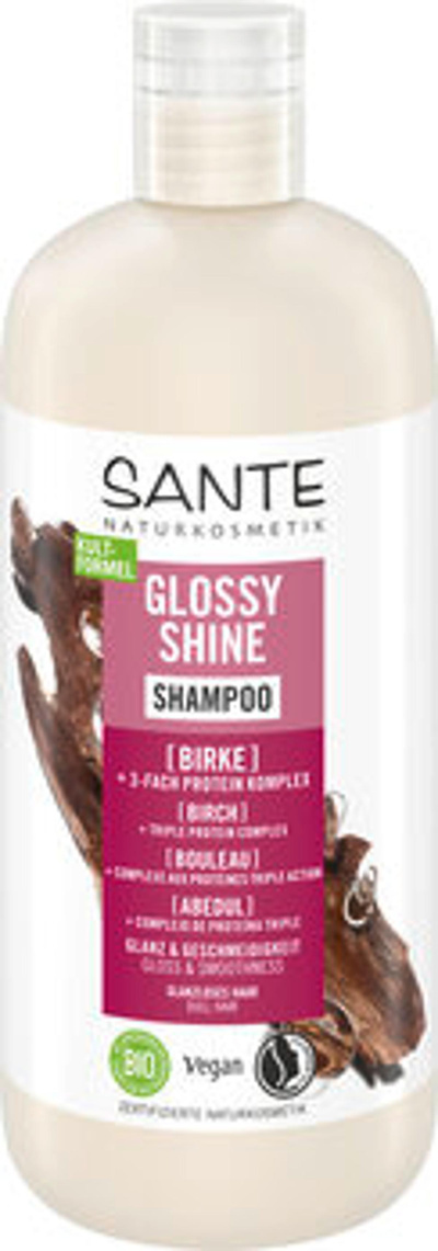 Produktfoto zu Glossy Shine Shampoo Birke 500ml Sante