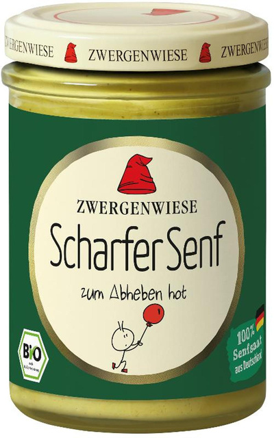 Produktfoto zu Scharfer Senf 160 ml Zwergenwiese