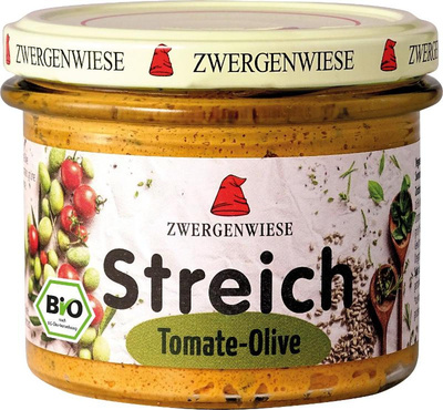 Produktfoto zu Streich Tomate Olive 180g Zwergenwiese