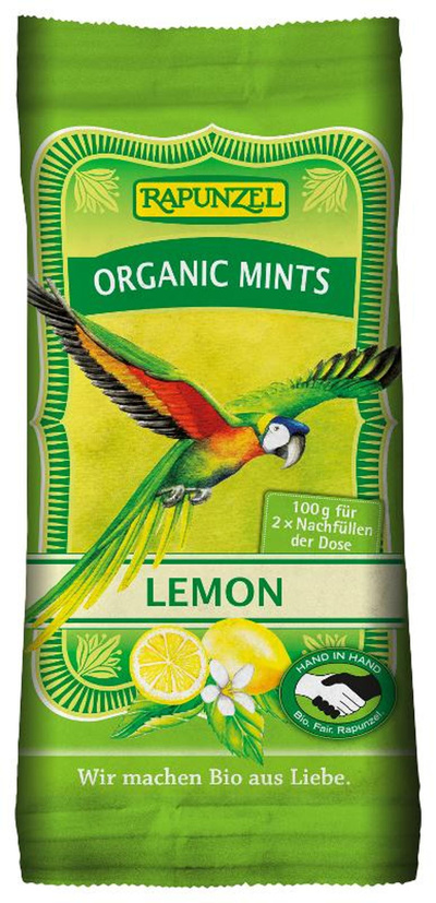 Produktfoto zu VPE Organic Mints Lemon 8x100g Rapunzel