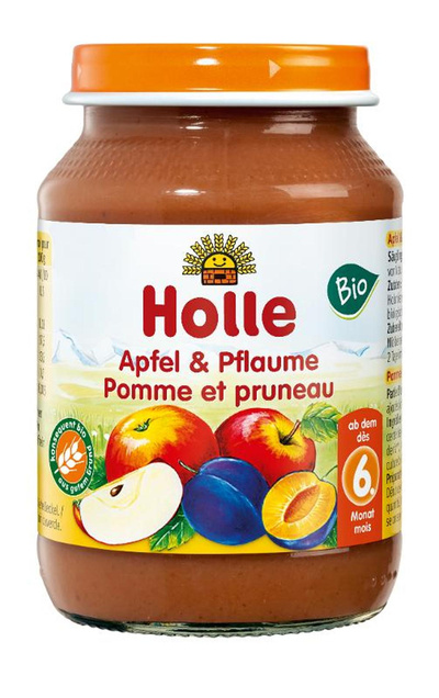 Produktfoto zu VPE Babykost Apfel & Pflaume 6x190g Holle