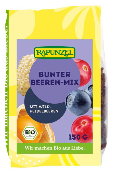 Produktfoto zu Bunter Beeren Mix Trockenfrüchte 150g Rapunzel