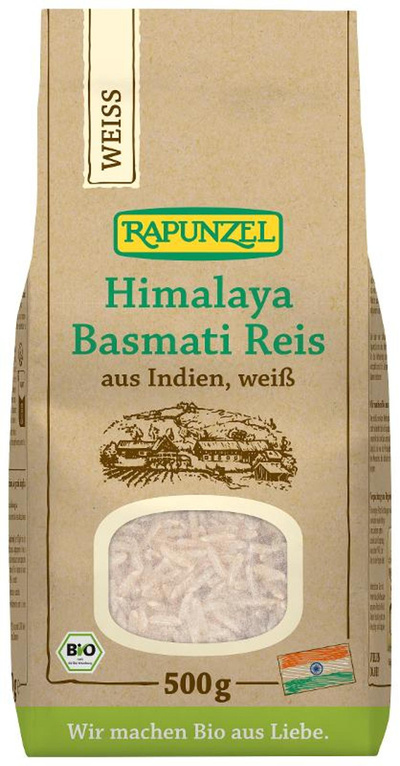 Produktfoto zu Himalaya Basmati Reis weiß 500g Rapunzel