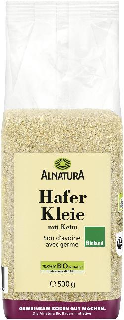 Produktfoto zu Haferkleie mit Keim 500g Alnatura