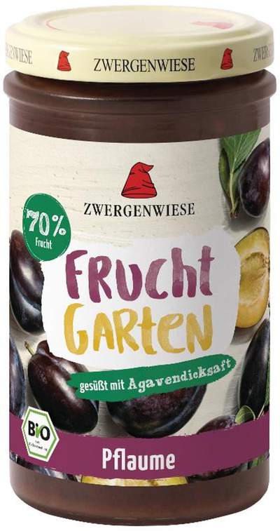 Produktfoto zu Fruchtgarten Fruchtaufstrich 70% Pflaumenmus 225g Zwergenwiese