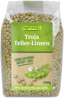 Produktfoto zu VPE Teller-Linsen Troja 6x500g Rapunzel